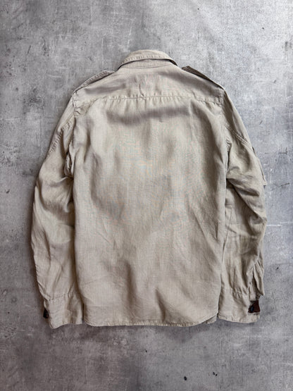 Haversack Khaki Hue Linen Engineered Garment Explorer Shirt