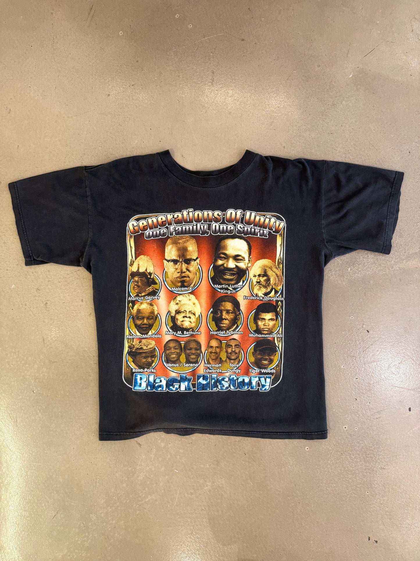1990s Black History Faces Graphic Tee