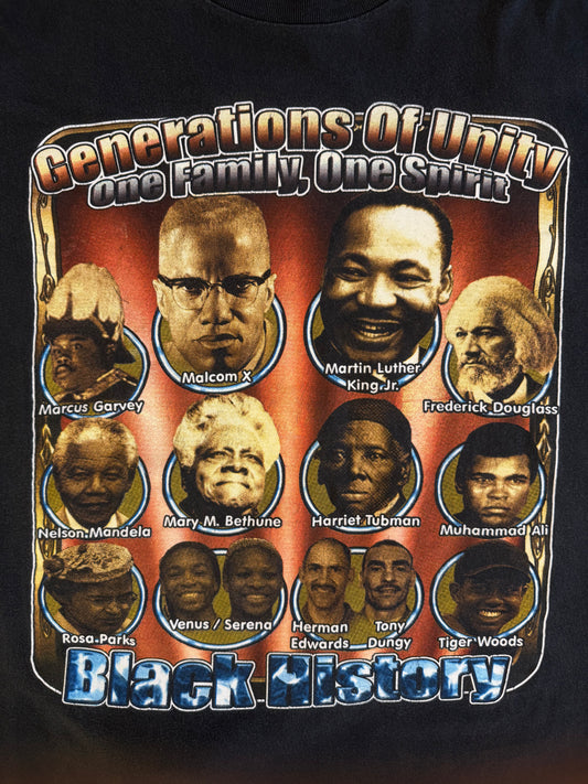 1990s Black History Faces Graphic Tee