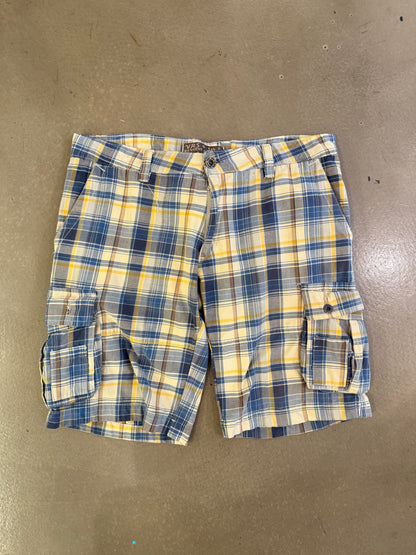 Cargo Style Checked Shorts