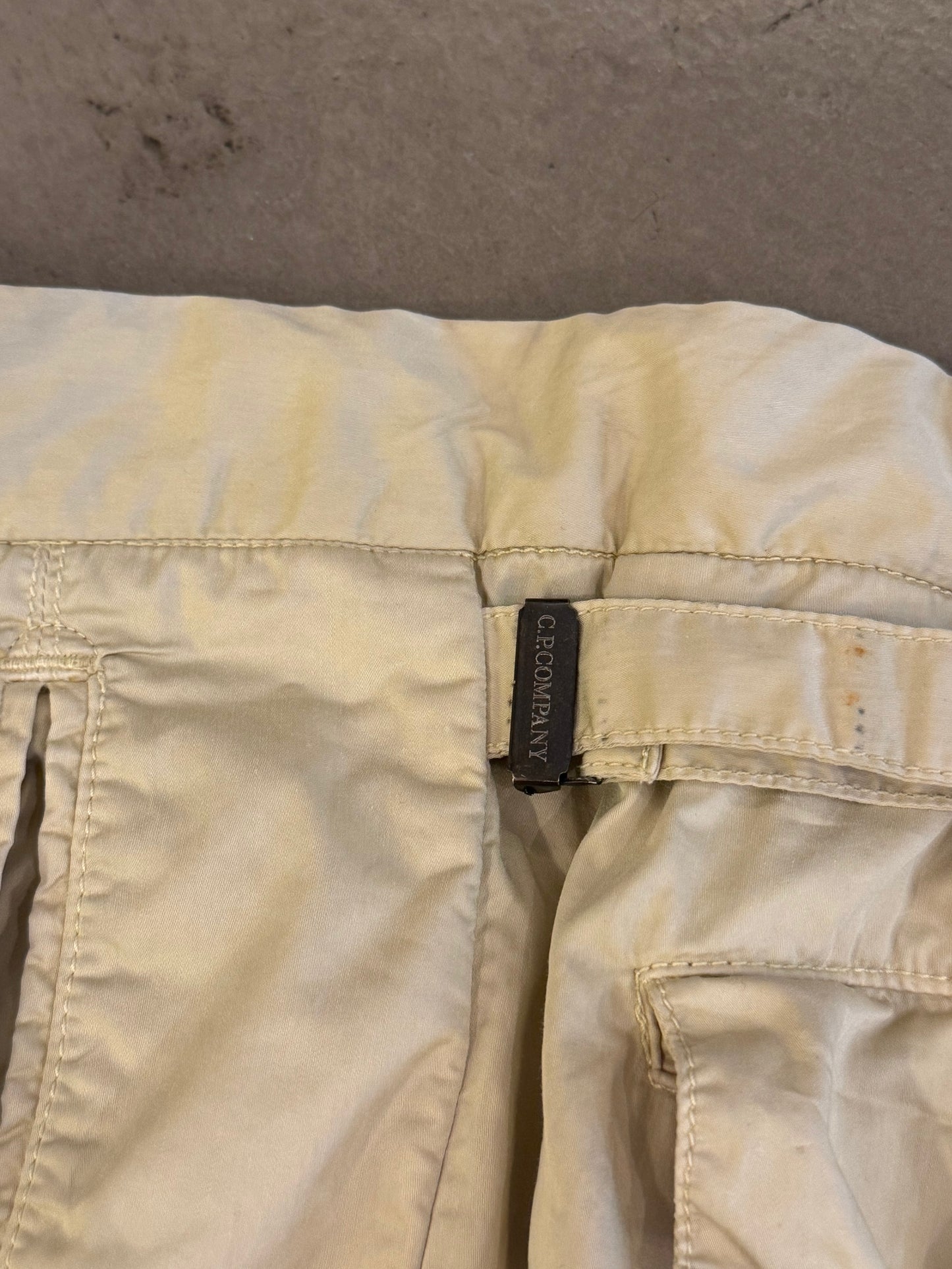 S/S 2010 C.P. Company Belted Detail Beige Shorts