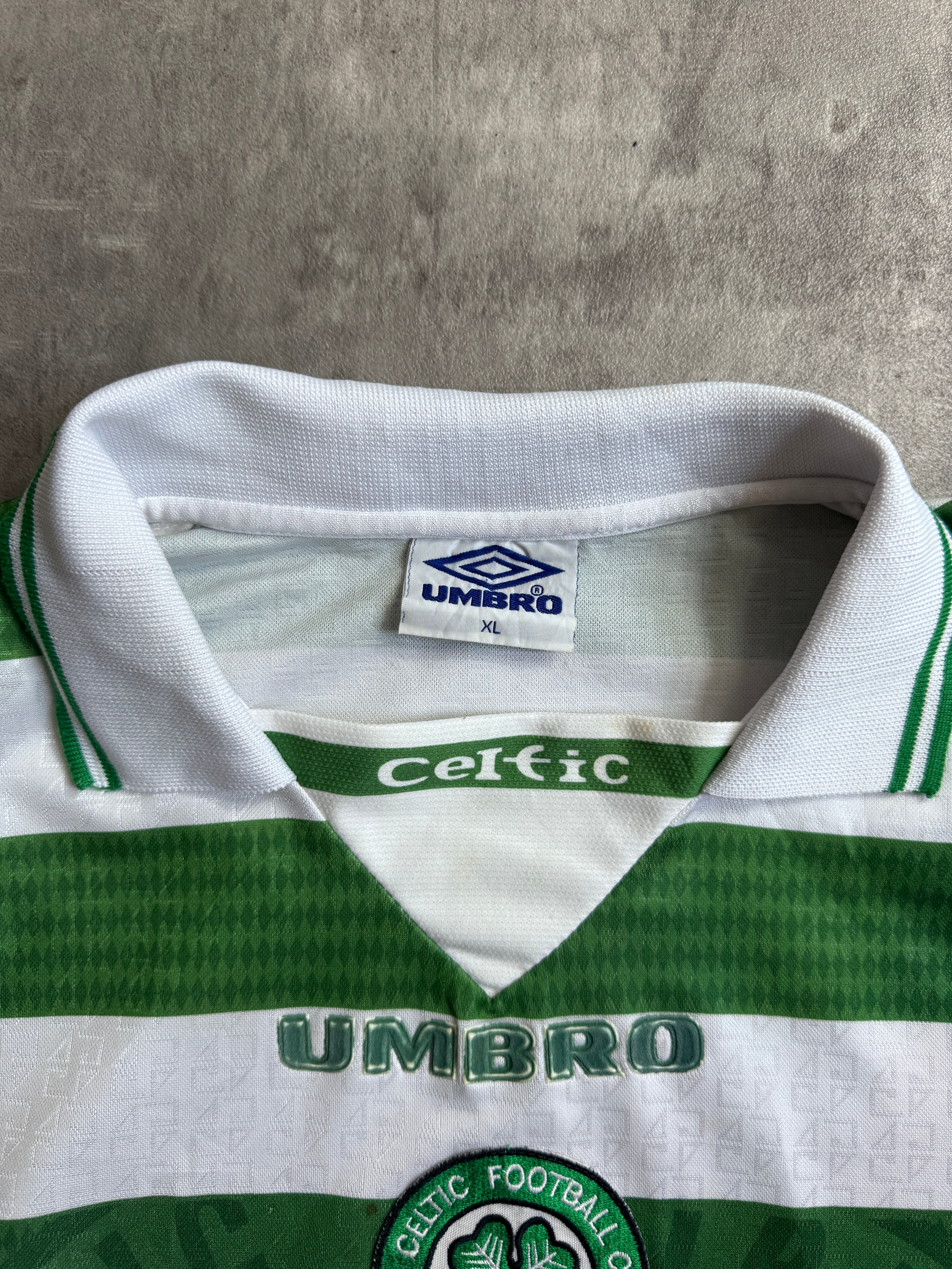 1997-99 Celtic Home Umbro Football Shirt – Vintage