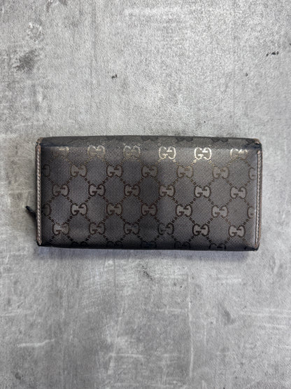 Gucci GG Monogram Bronze Imprime Continental Zip Purse