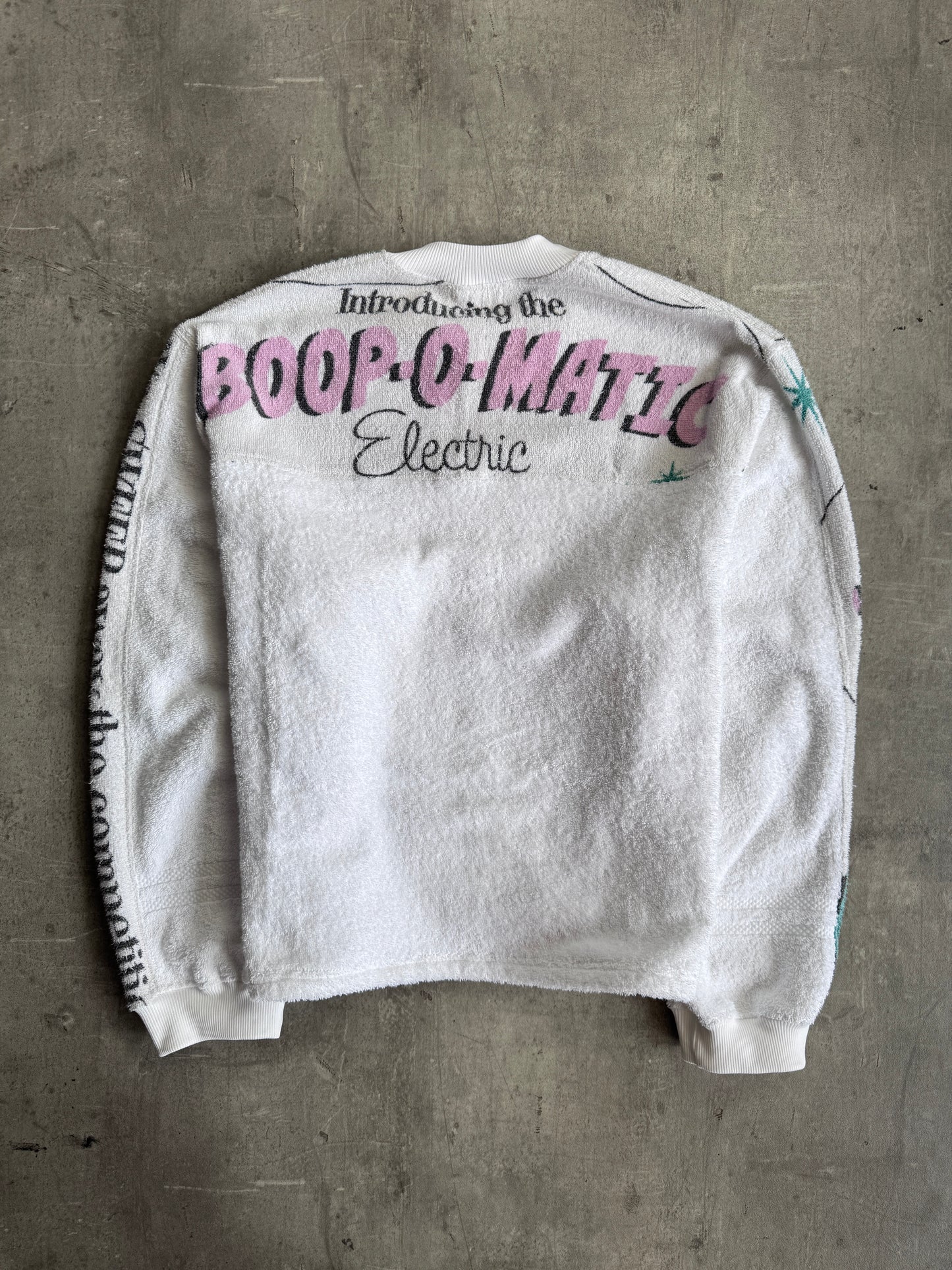 VT Rework: Betty Boop Terry Cloth Crewneck