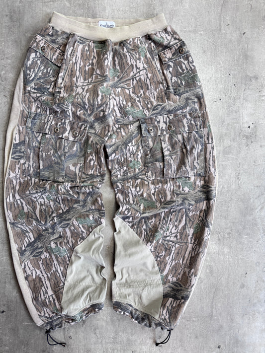 VT Rework: Stone Island Camo Graphic Print Joggers