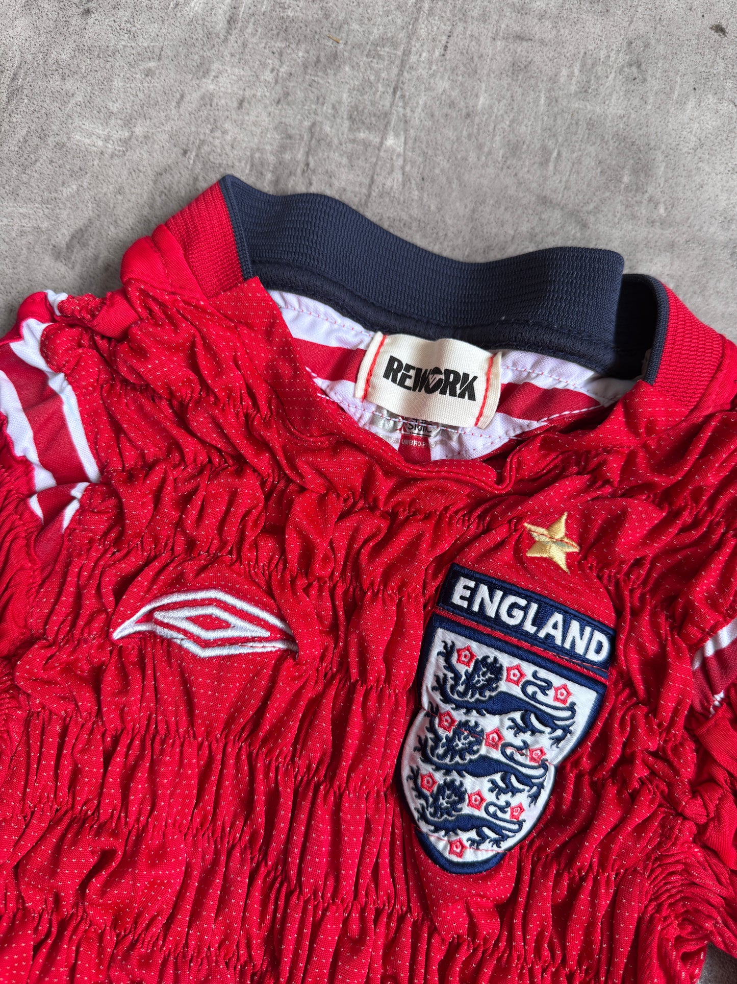 VT Rework: England x Umbro Shirred Football Tee