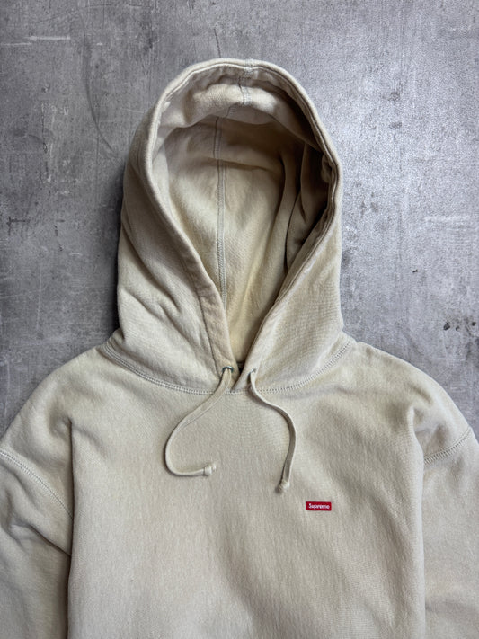 Supreme Beige Small Box Cotton Hoodie