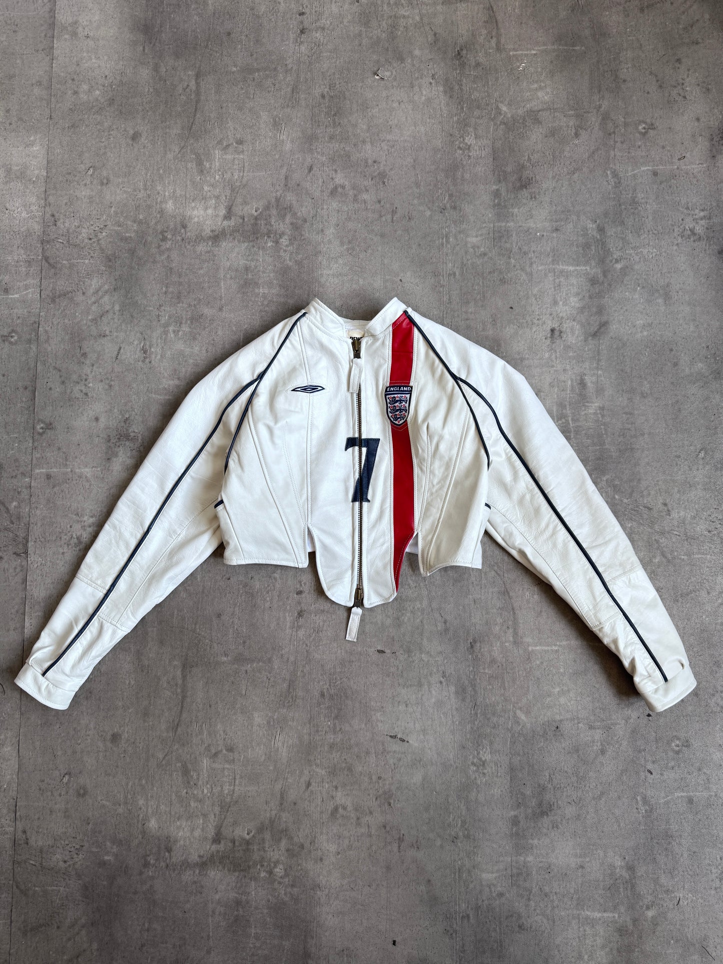 VT Rework: England "7" Leather Football Jacket