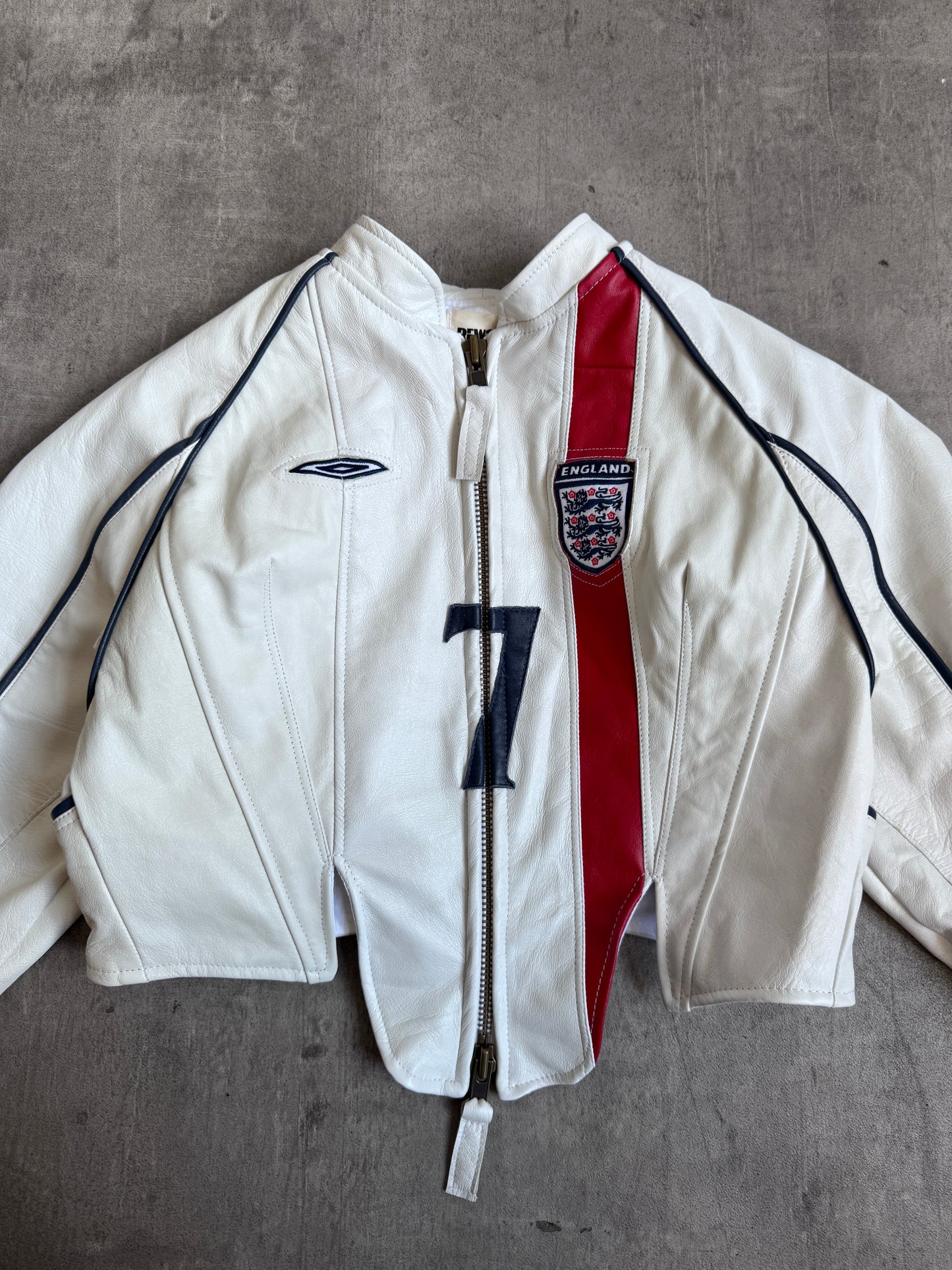VT Rework: England "7" Leather Football Jacket