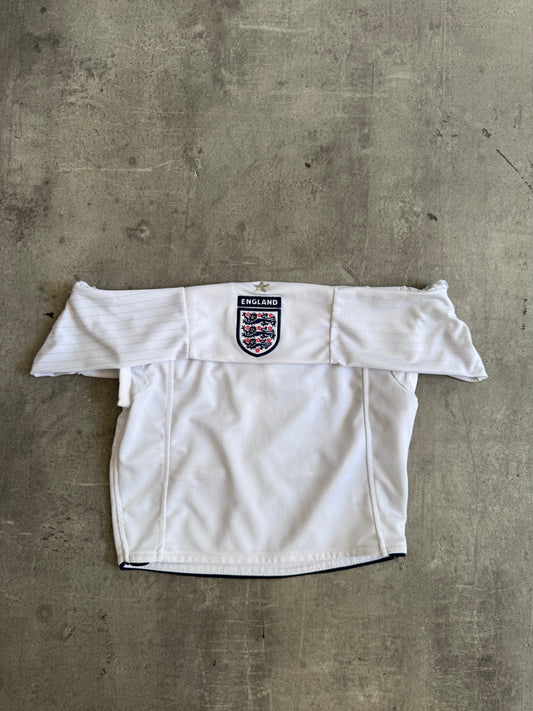 VT Rework: England Off Shoulder Cropped Bardot Top