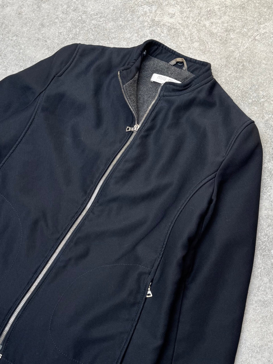 1990s Miu Miu Fleece Lined Utility Jacket