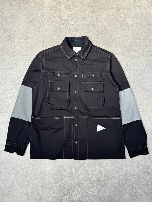 And Wander Multipocket Reflective Sleeve Tech Jacket