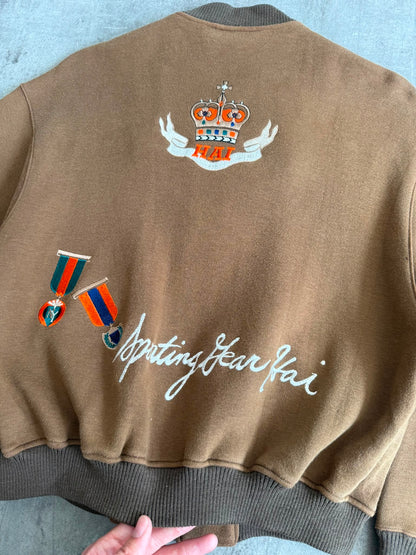 Hai Sporting Gear By Issey Miyake Embroidered Crest Back Bomber
