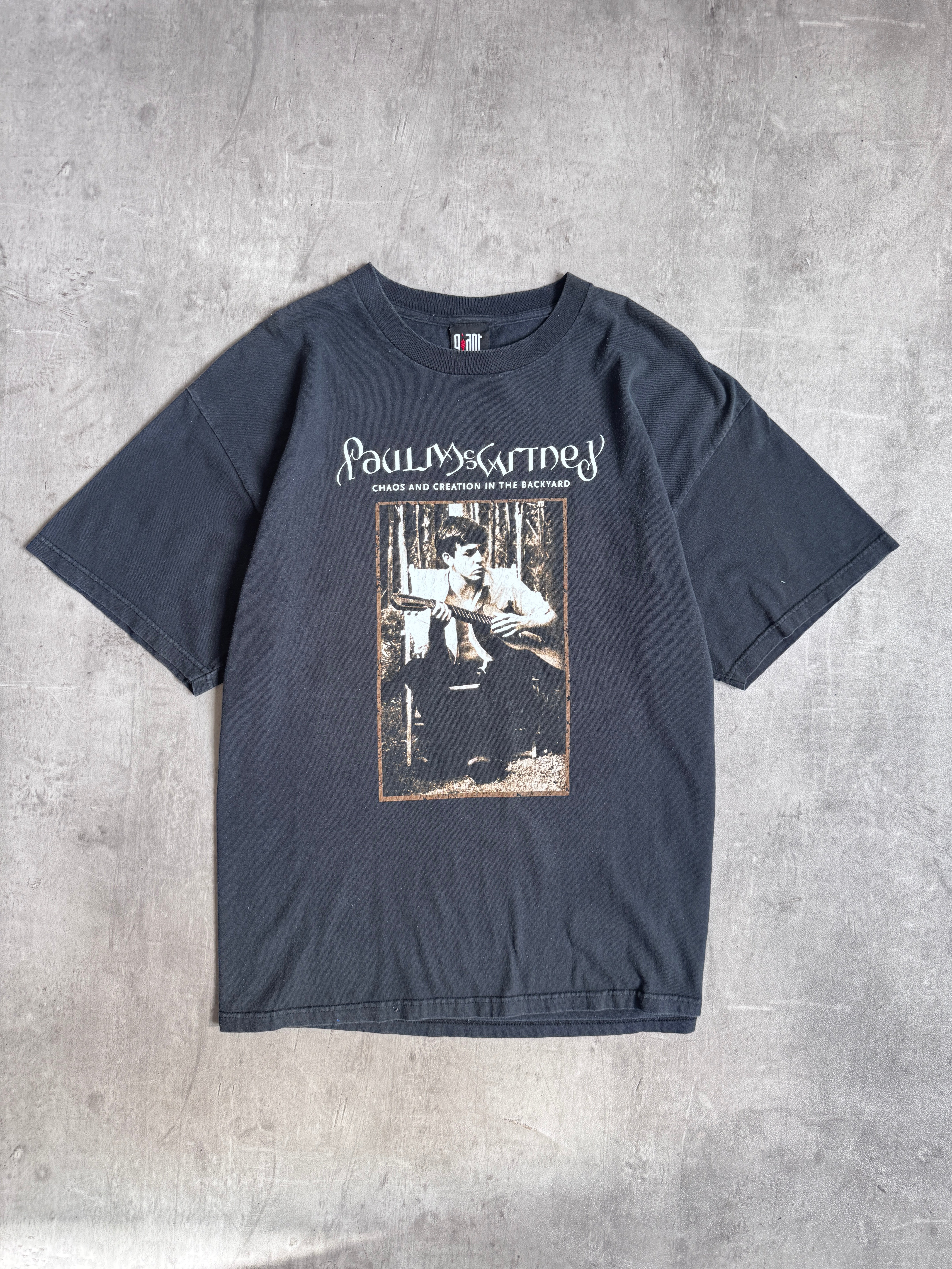 Paul McCartney バンド Tシャツ Chaos Backyard VTG Paul McCartney Chaos And Creation In The Backyard Tour T