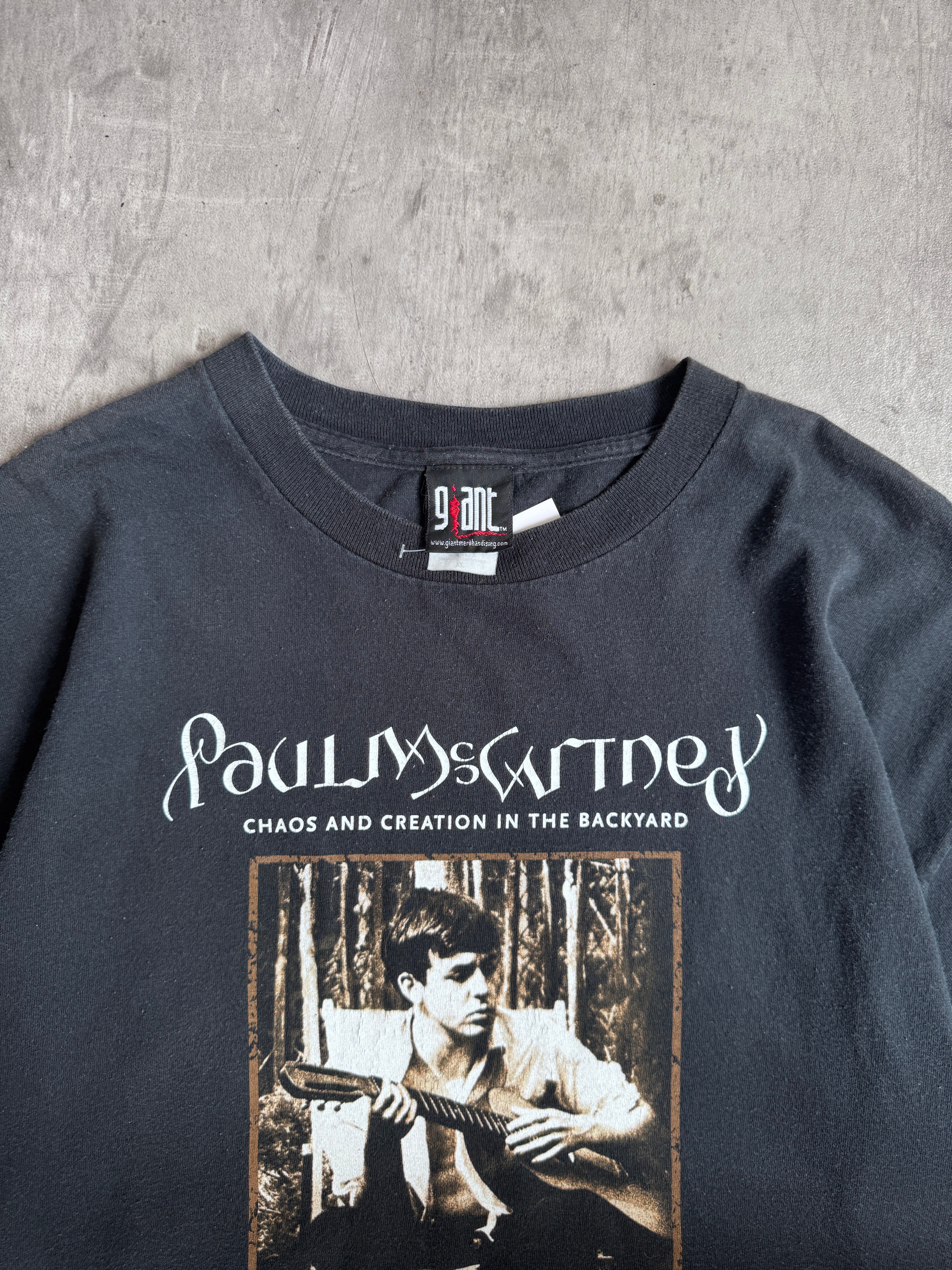 Paul McCartney バンド Tシャツ Chaos Backyard VTG Paul McCartney Chaos And Creation In The Backyard Tour T