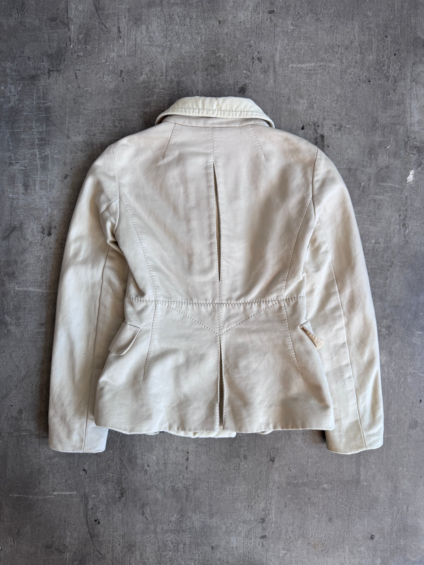 Louis Vuitton Crushed Velvet Trim Single Breasted Blazer