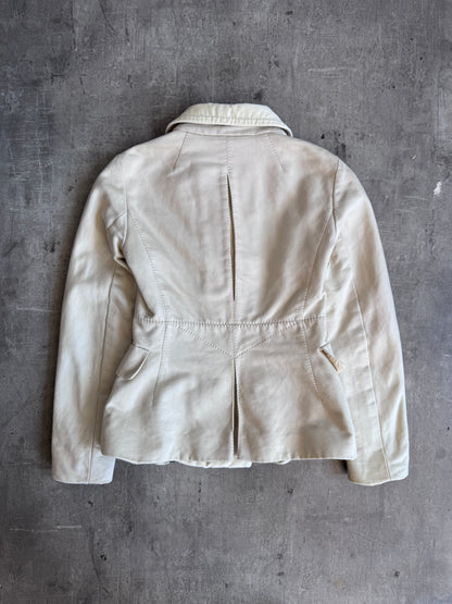 Louis Vuitton Crushed Velvet Trim Single Breasted Blazer