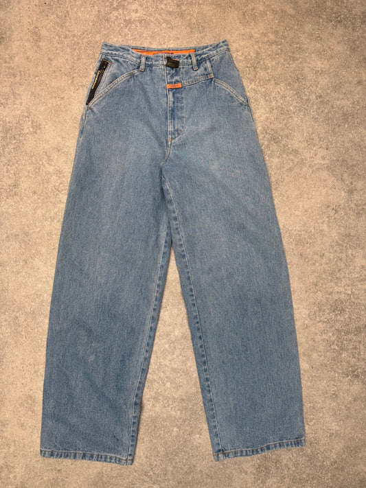 80s Marithe Francois Girbaud Wide Leg High Waisted Denim Jeans