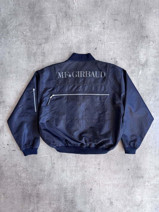 1990's Marithe Francois + Girbaud Nylon Multi-Pocket Tech Bomber
