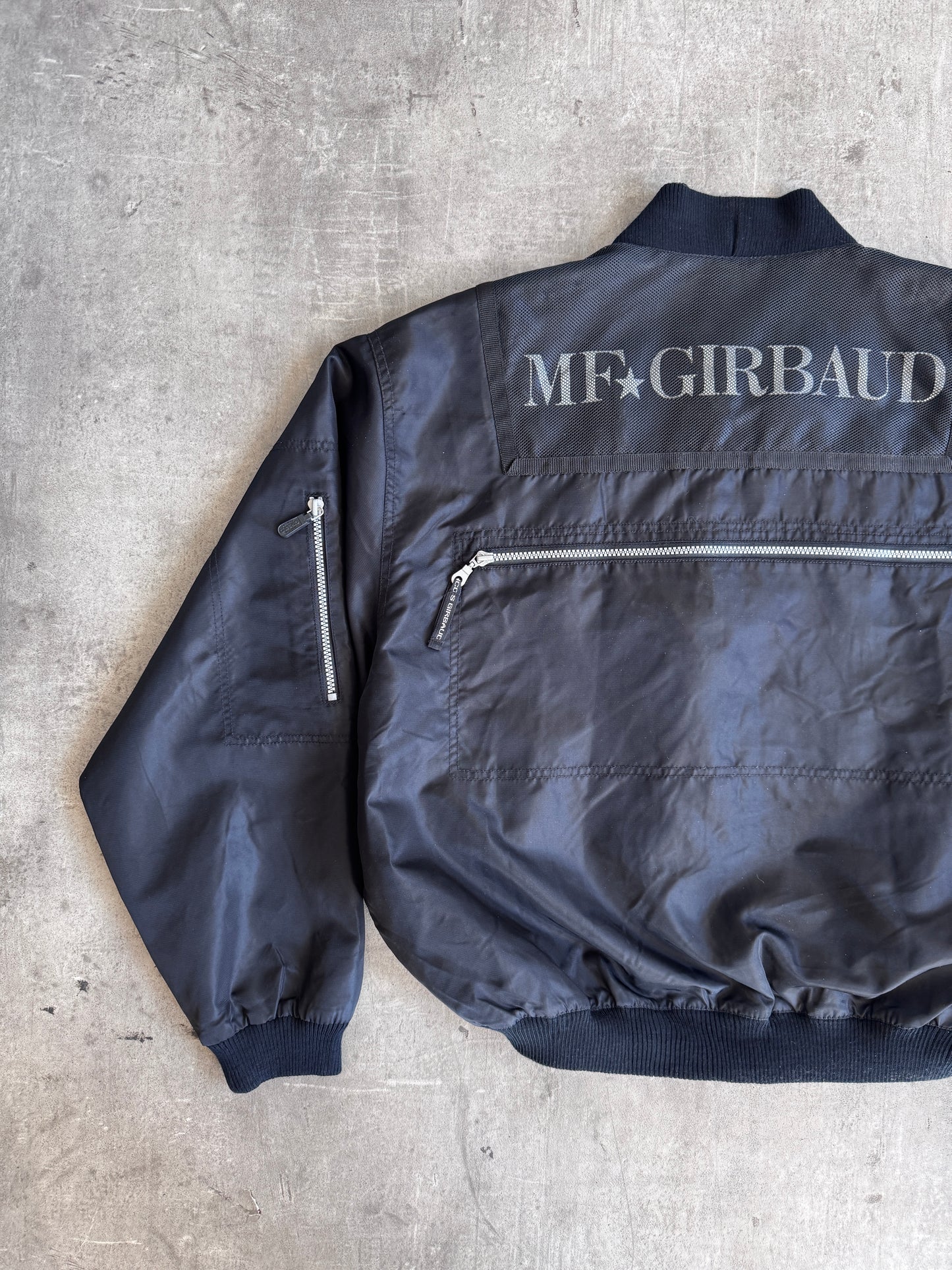 1990's Marithe Francois + Girbaud Nylon Multi-Pocket Tech Bomber