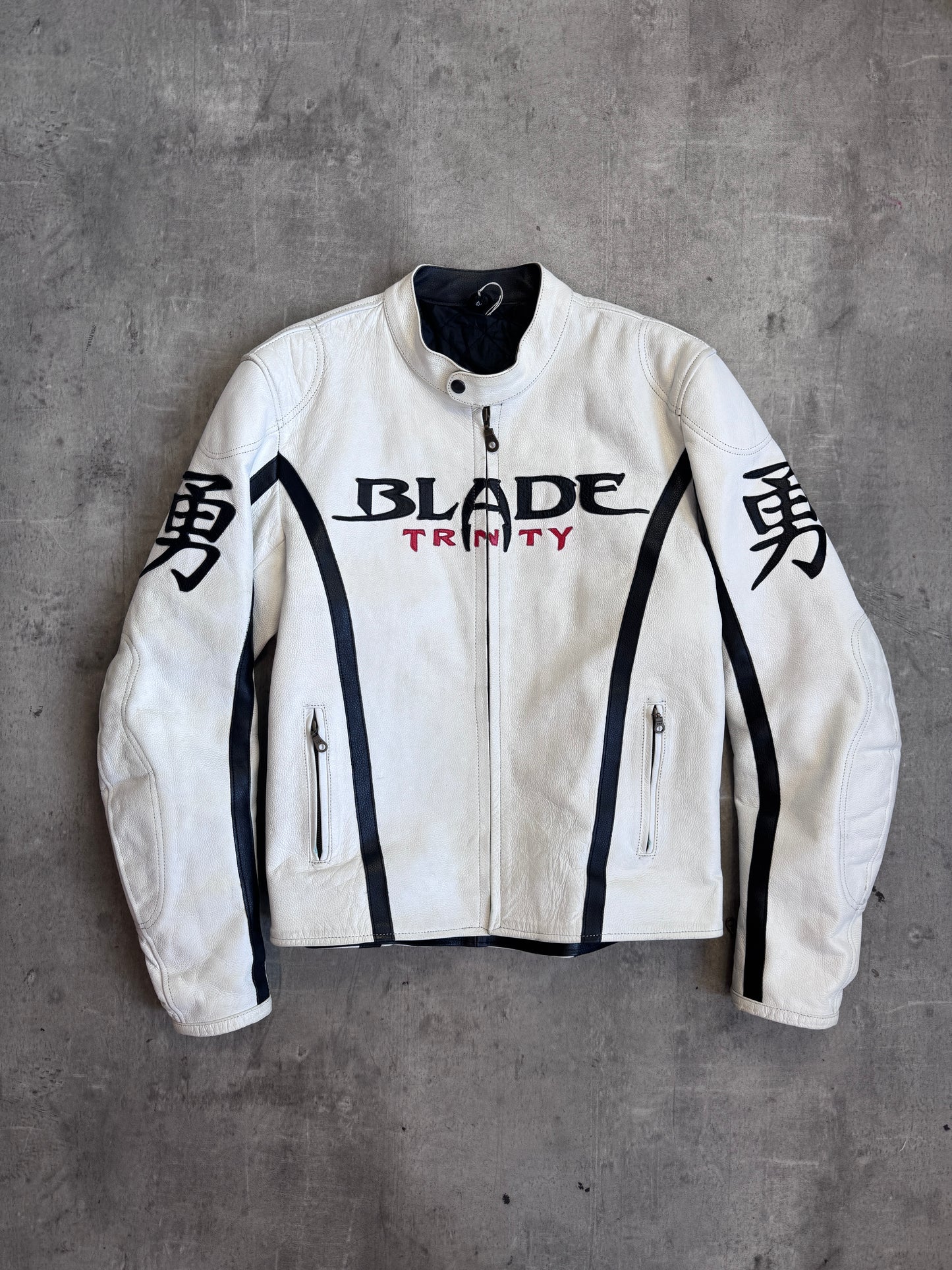 BLADE Trinity Movie Patch White Moto Jacket