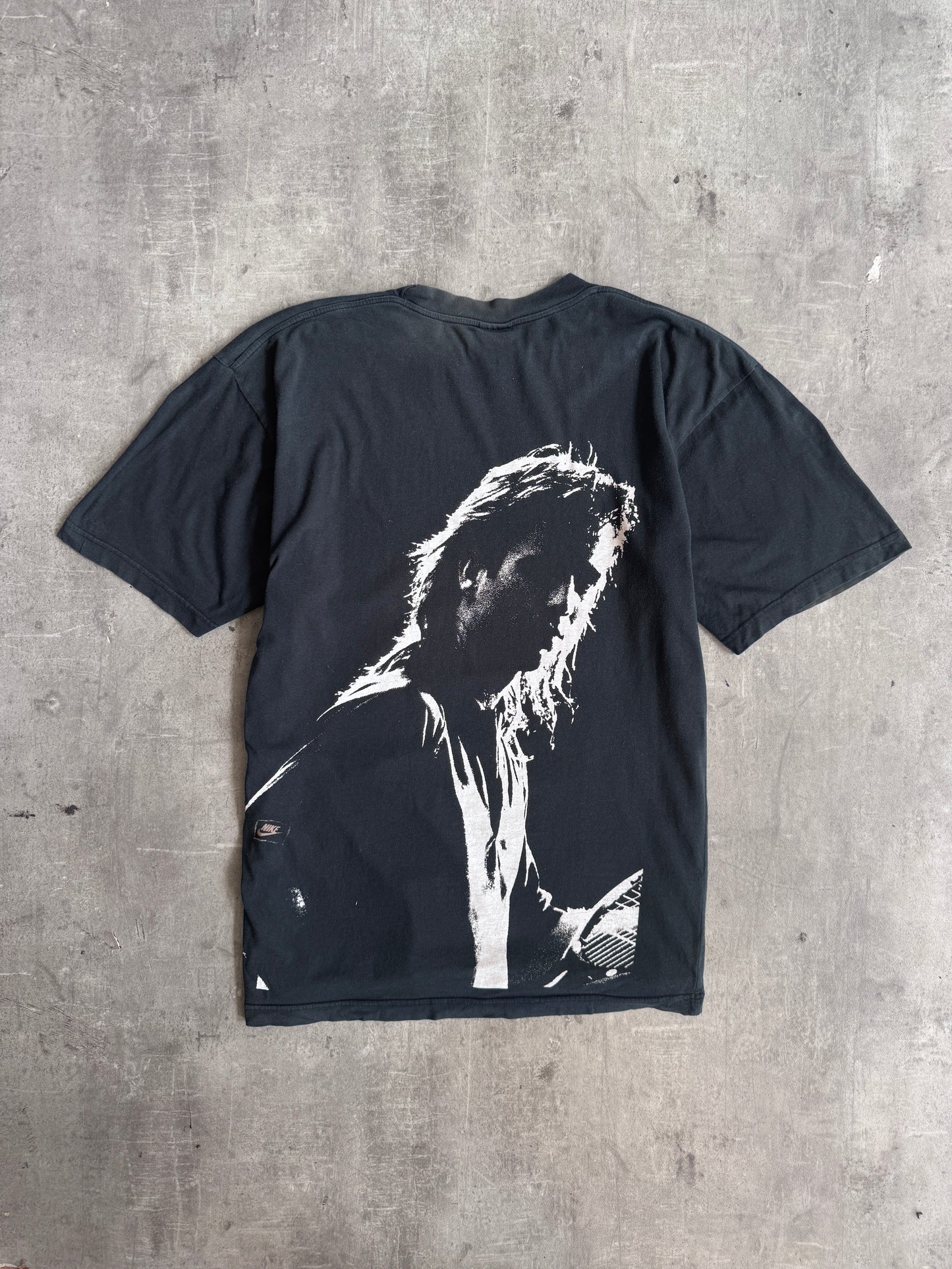1990s Nike x Andre Agassi Vertical Print Graphic Tee