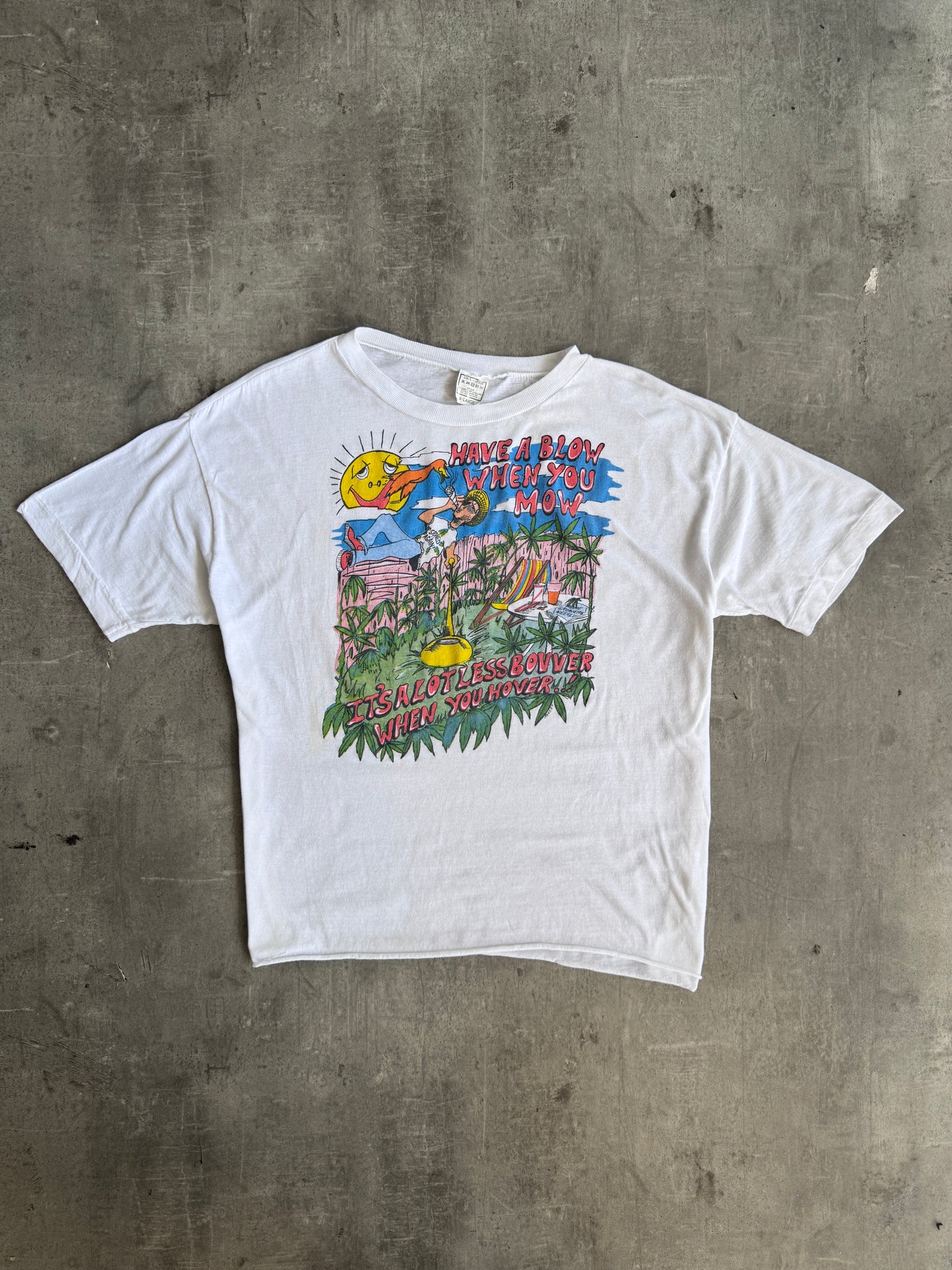 1990's "Have A Blow When Ya Mow" Relaxation Single Stitch Graphic Tee