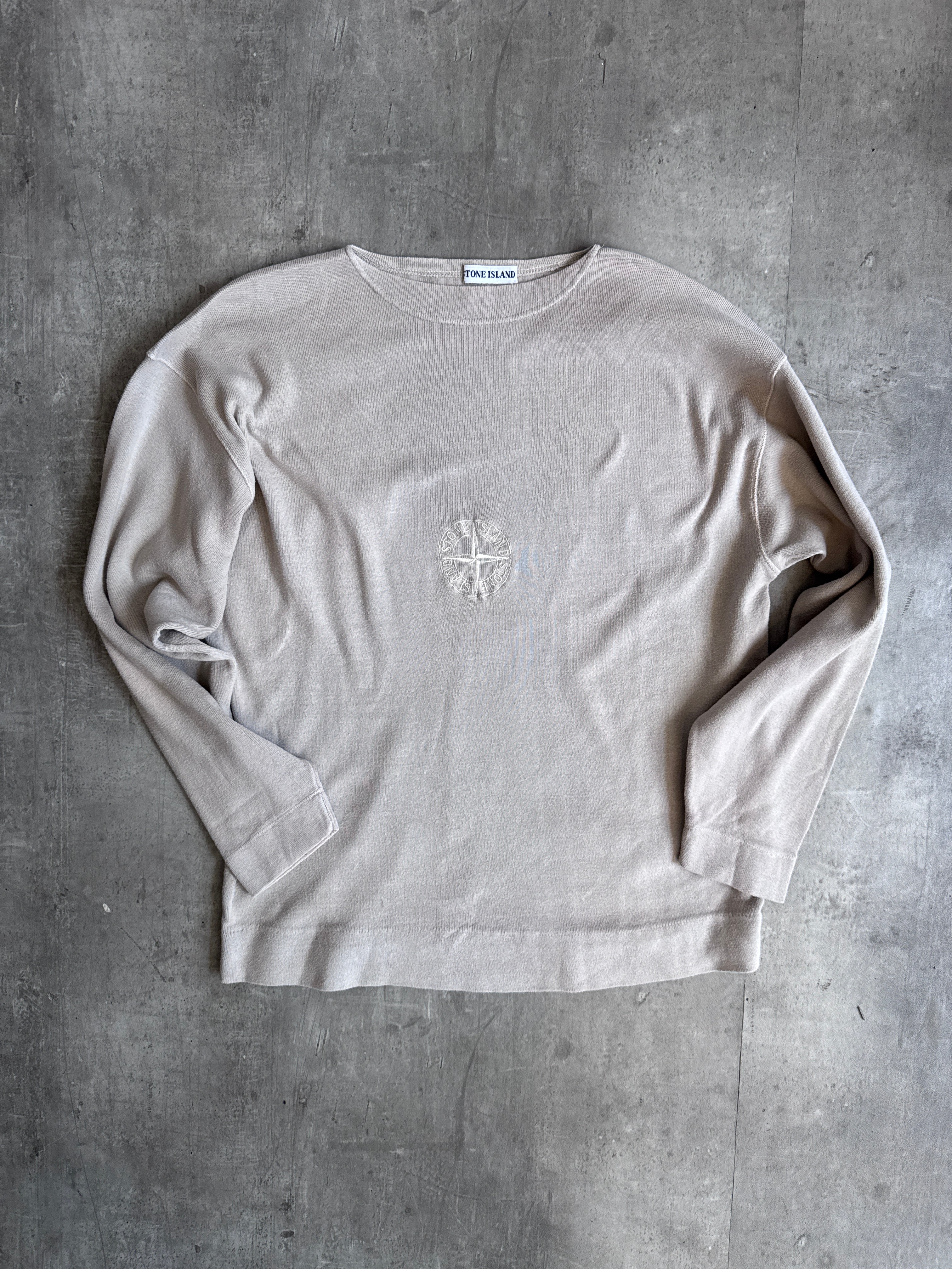 トップス STONE  98ss COMPASS LOGO SWEAT YEL Stone Island Junior Stone Island Boys Compass Logo