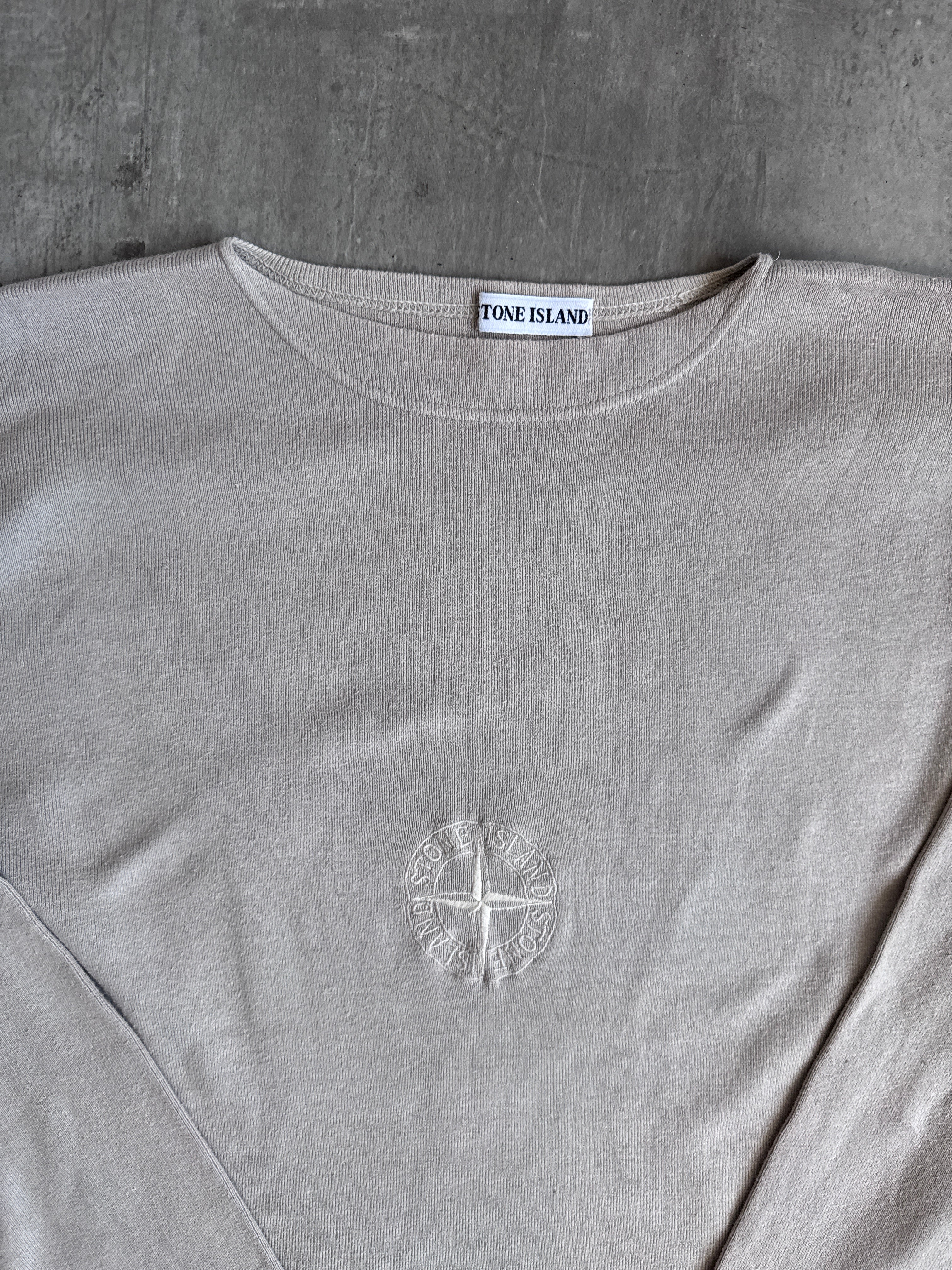 トップス STONE  98ss COMPASS LOGO SWEAT YEL Stone Island Junior Stone Island Boys Compass Logo