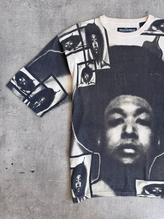 Pelle Pelle Marc Buchanan Face Graphic Print Knit Sweater