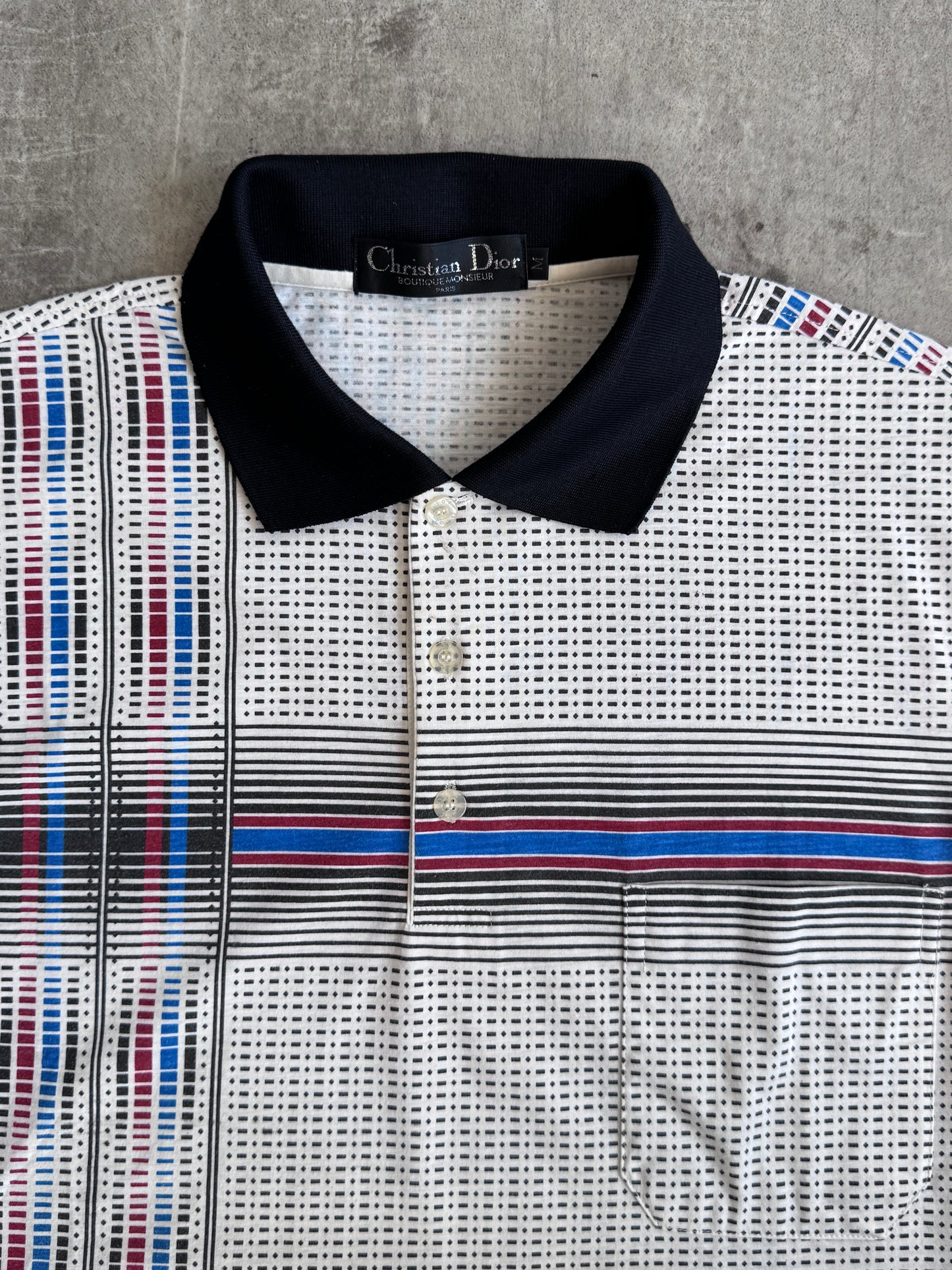 Christian Dior Boutique Graphic Print SS Polo Shirt
