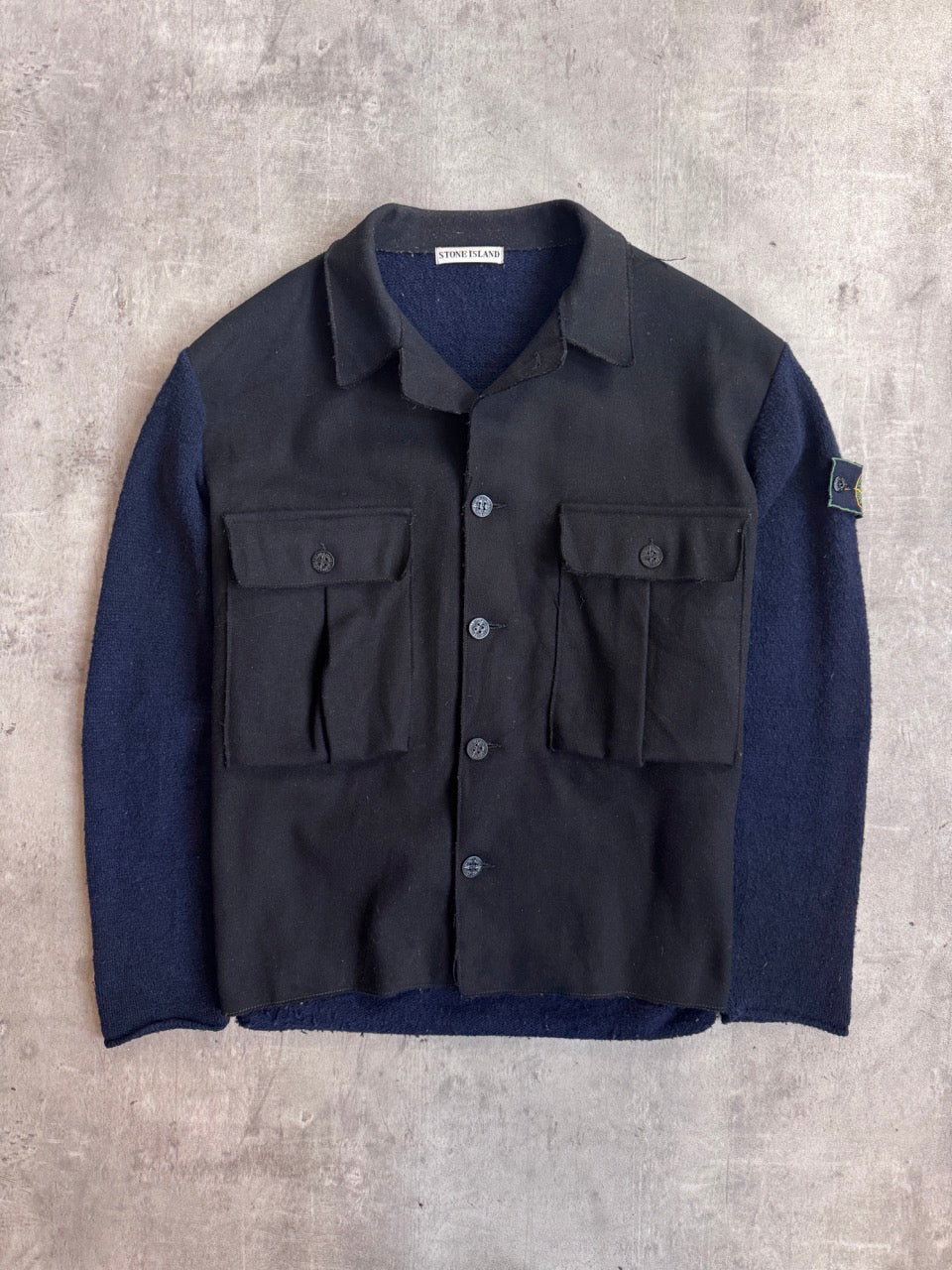 Stone Island A/W 1984 Knit Black/Navy Work Jacket