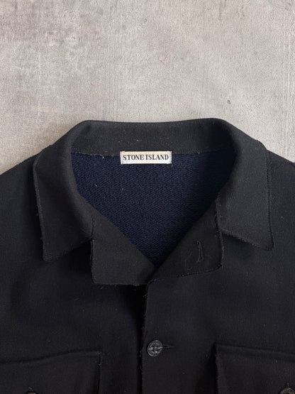 Stone Island A/W 1984 Knit Black/Navy Work Jacket
