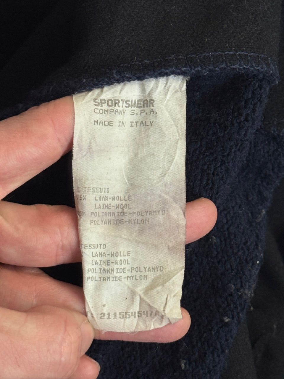 Stone Island A/W 1984 Knit Black/Navy Work Jacket