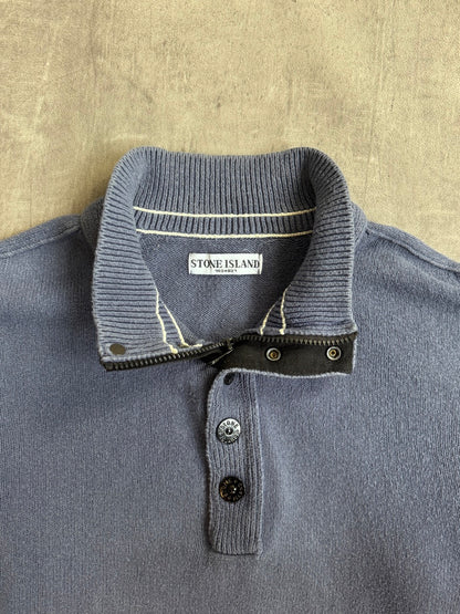 Stone Island Re-issue Washed Blue Knit Jumper