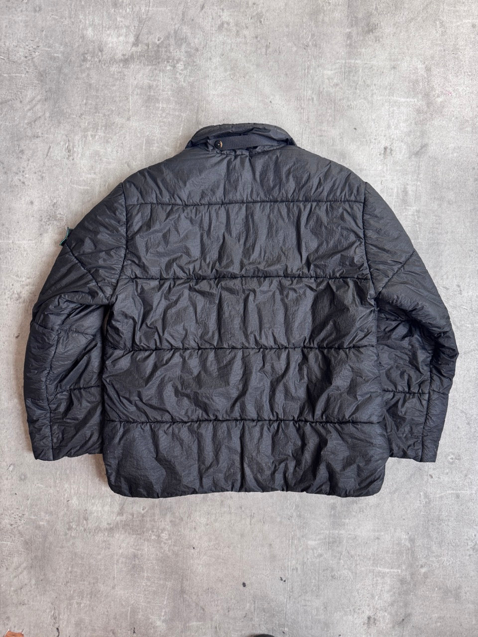 A/W 1995 Stone Island Dark Grey Crinkle Padded Jacket