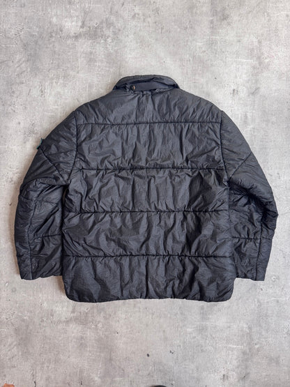 A/W 1995 Stone Island Dark Grey Crinkle Padded Jacket