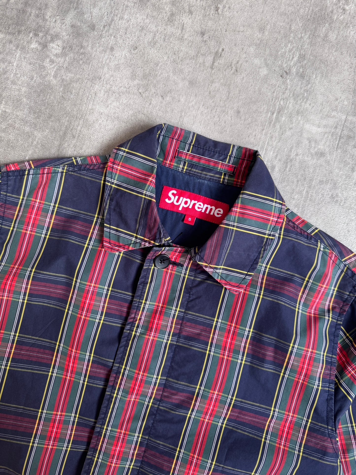 S/S 15' Supreme Plaid Trench Coat