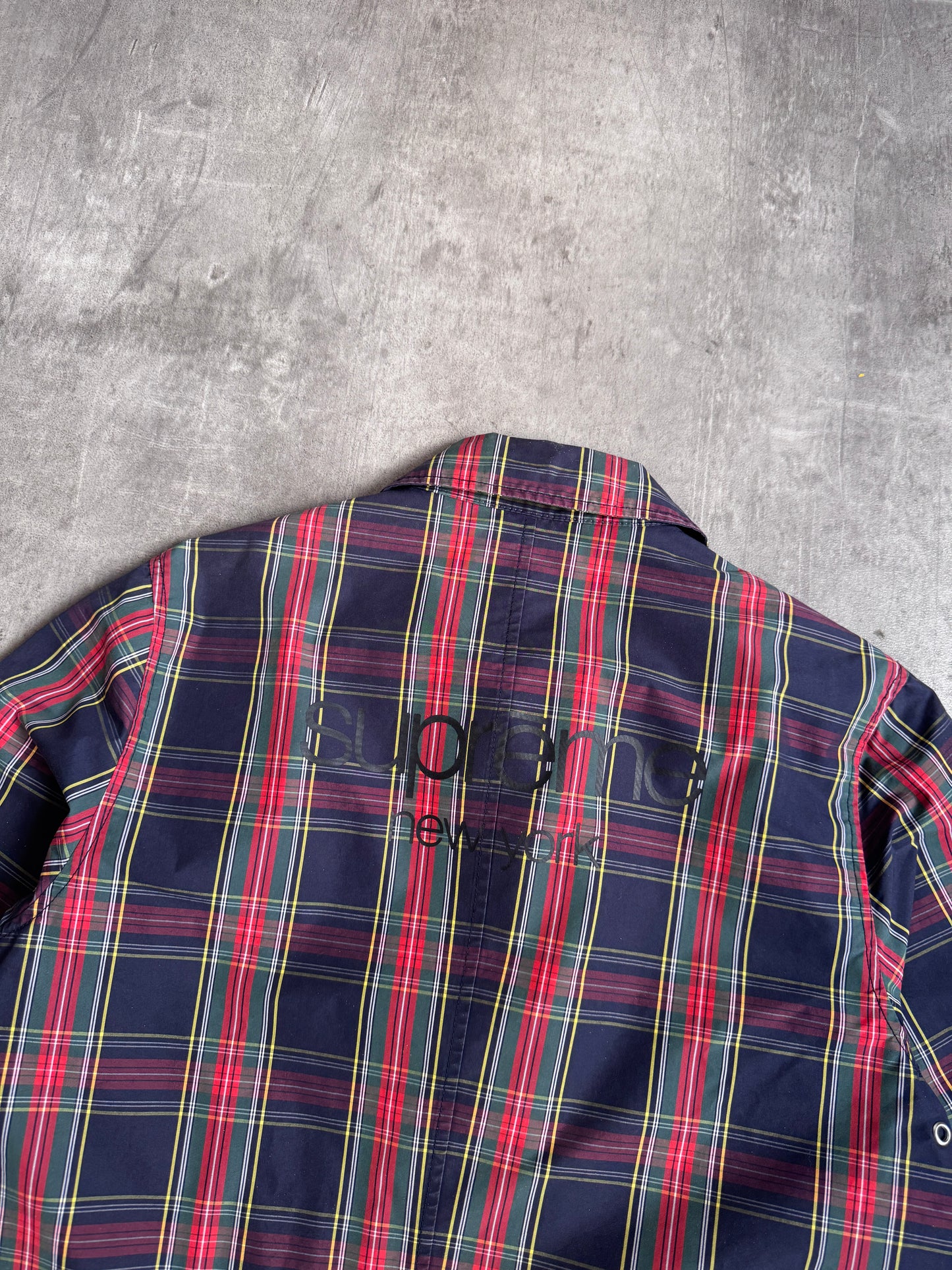 S/S 15' Supreme Plaid Trench Coat