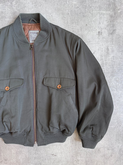 1980s Christian Dior Deep Olive Two Pocket Blouson