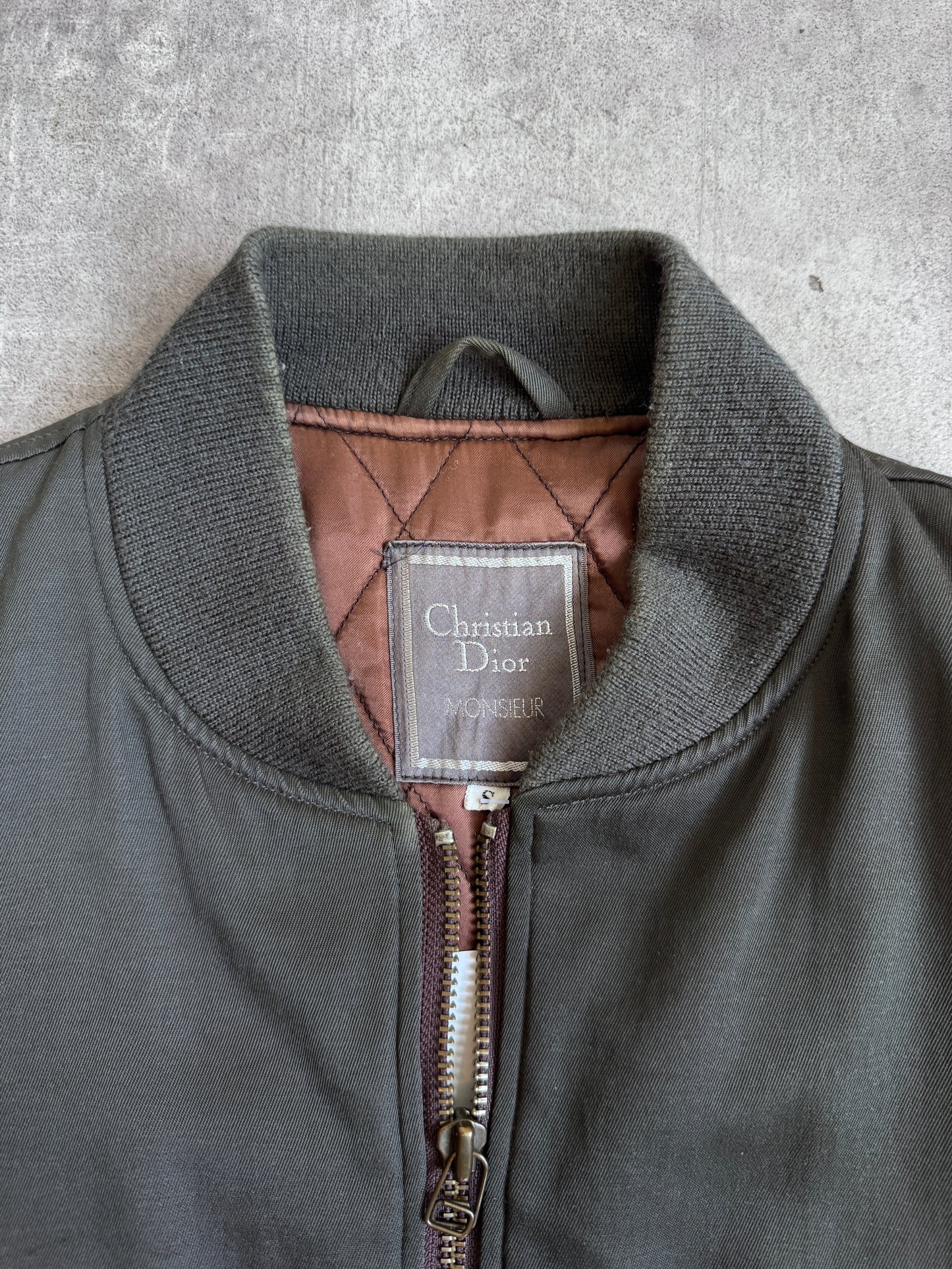 1980s Christian Dior Deep Olive Two Pocket Blouson