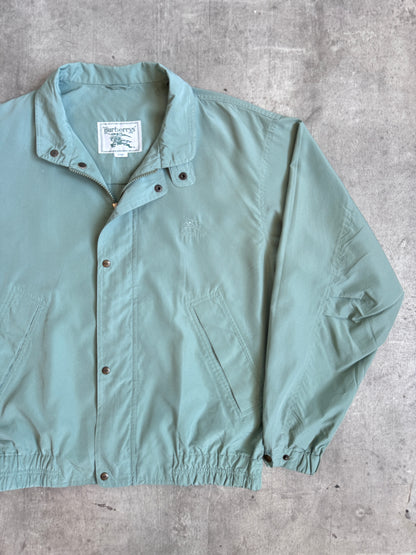 1990's Burberry Sage Green Summer Work Blouson