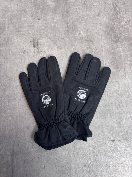 ICEBERG History Gilmar Black Cotton Tech Snow Gloves