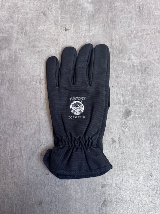 ICEBERG History Gilmar Black Cotton Tech Snow Gloves