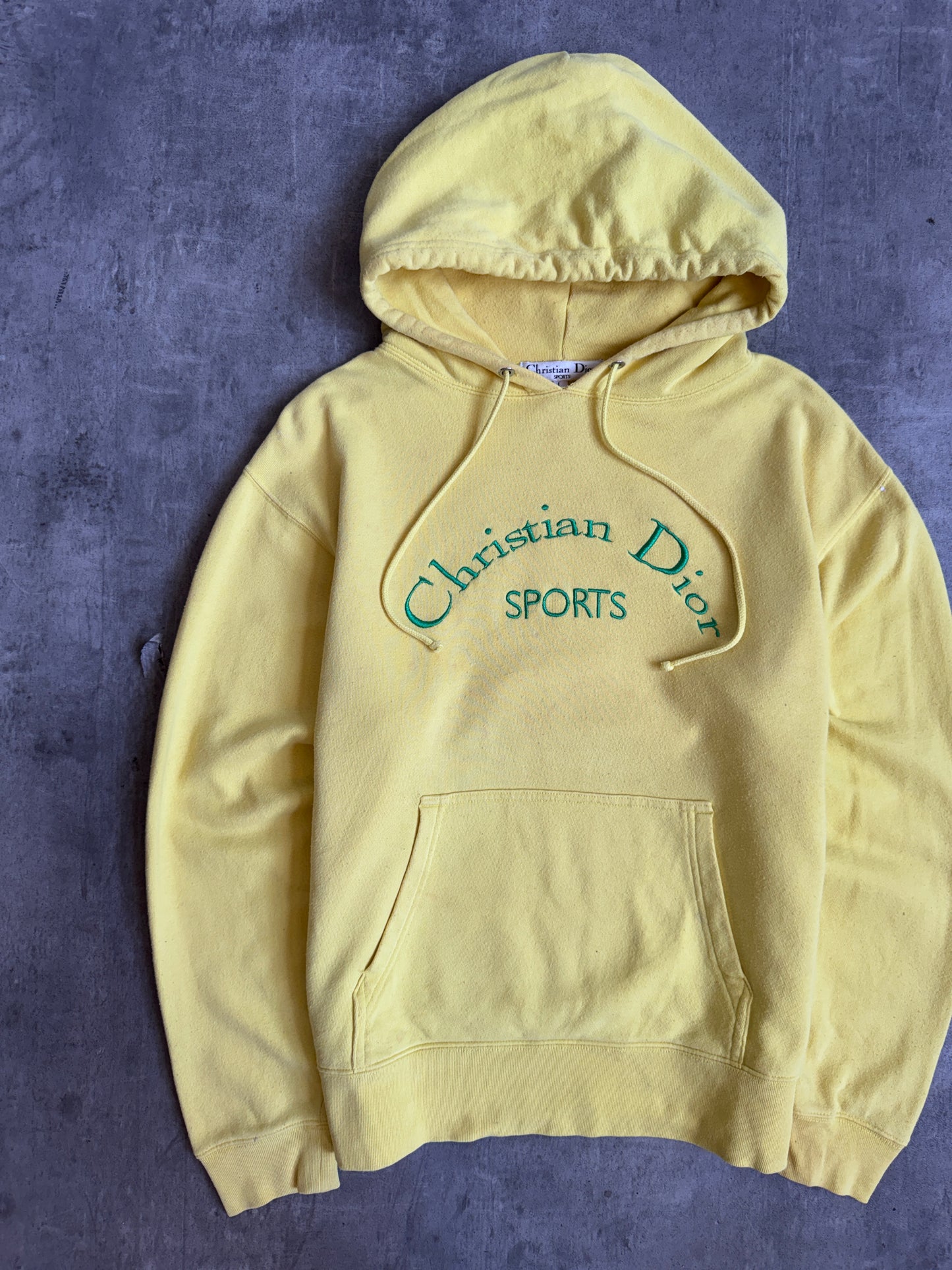 Christian Dior Sports Embroidered Drawcord Hooded Sweatshirt
