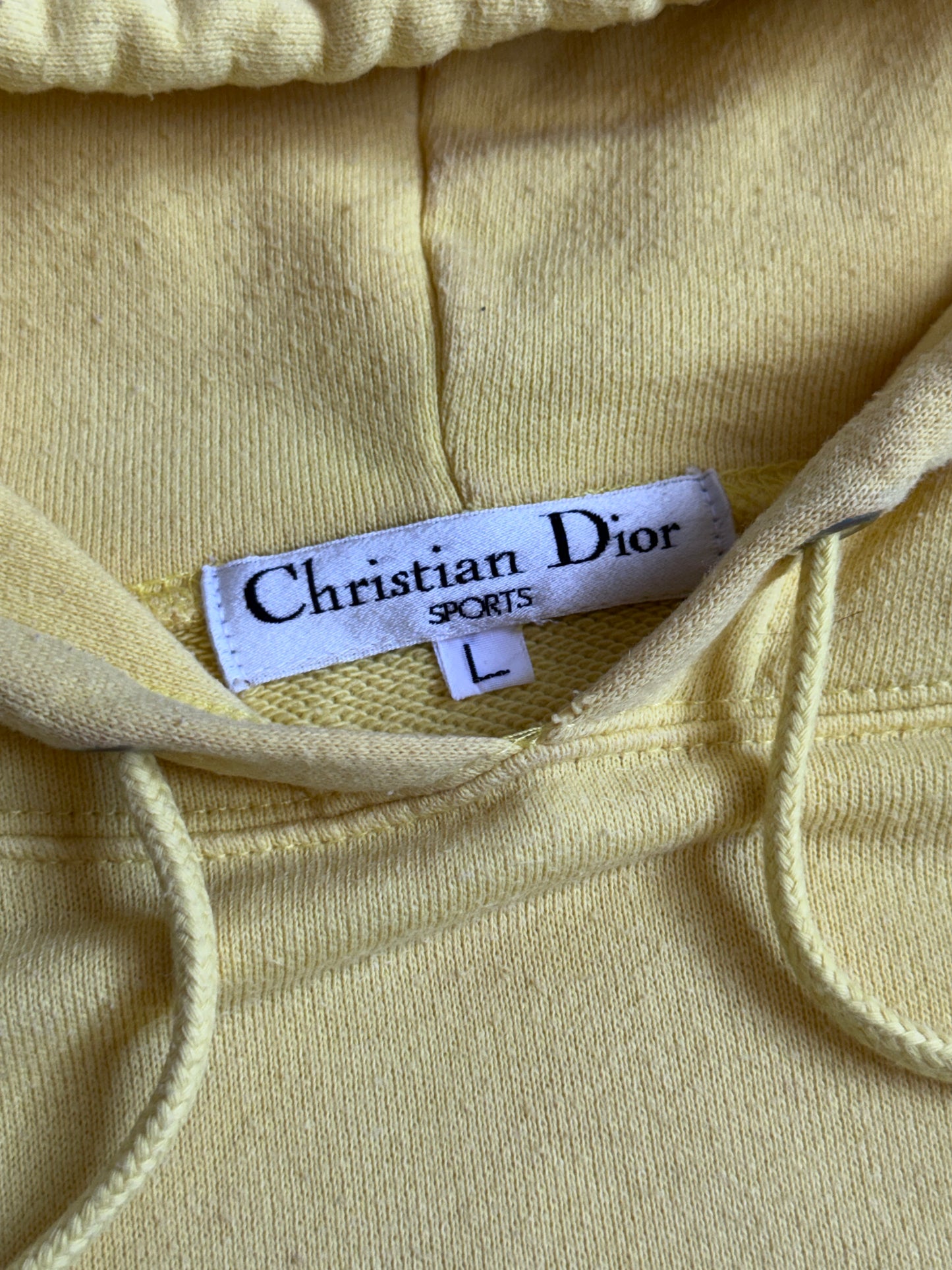 Christian Dior Sports Embroidered Drawcord Hooded Sweatshirt