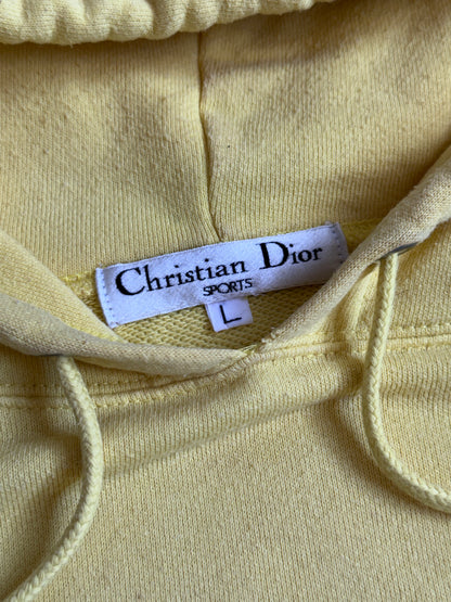 Christian Dior Sports Embroidered Drawcord Hooded Sweatshirt
