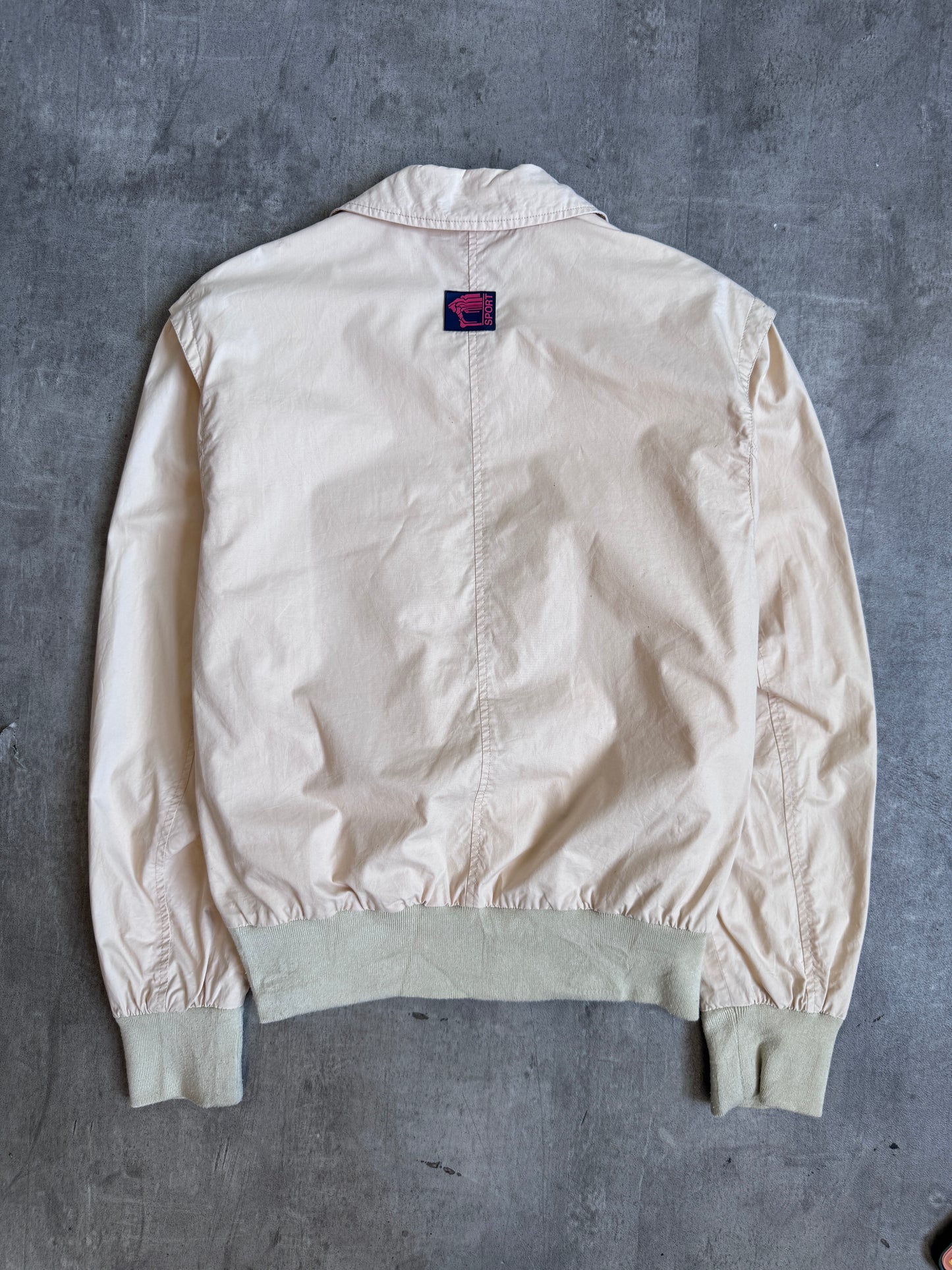 1990's Versace Sport Navy Stripe Structured Work Blouson