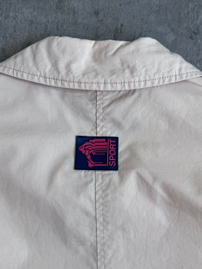 1990's Versace Sport Navy Stripe Structured Work Blouson