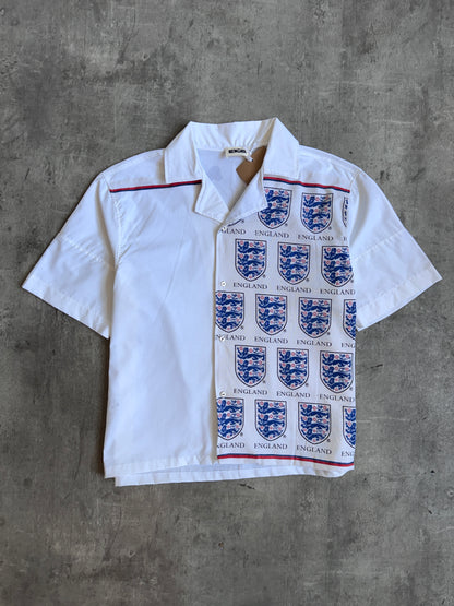 VT Rework: England Three Lions Embellem Cotton Shirt
